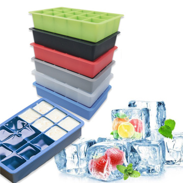 Best Price Whisky Artificial Silicone Contour Ice Cube Mold Blush Tray Maker With Lid